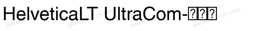 HelveticaLT UltraCom字体转换